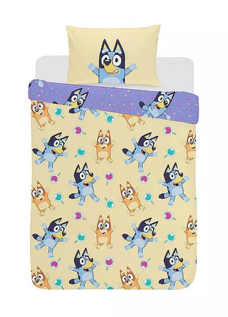 Bluey Sweets & Lollies Junior Bedding Bundle - Duvet, Pillow, Pillowcase & Cover Set Reversible Design