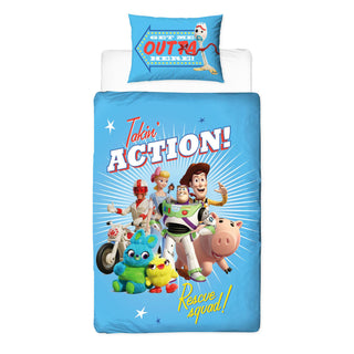Toy Story Reversible Duvet Set - Woody & Buzz Lightyear Design - Single