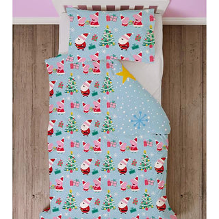 Peppa Pig Reversible Duvet Set - Santa Design - Junior