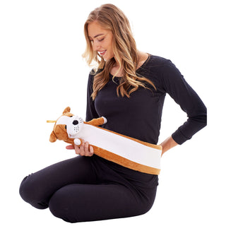 K Collection Extra Long Hot Water Bottle - 72cm Long - 2 L Capacity - Bulldog Design