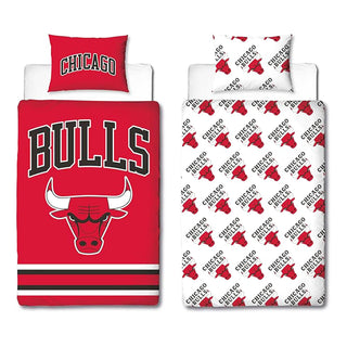 NBA Reversible Duvet Set - Chicago Bulls Design - Single and Double