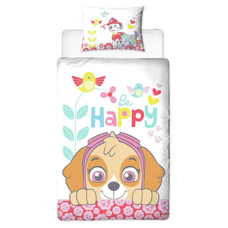Paw Patrol Reversible Duvet Set - Be Happy! Design - Single