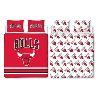 NBA Reversible Duvet Set - Chicago Bulls Design - Single and Double