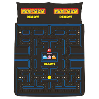 Pacman Reversible Duvet Set - Maze Design - Single and Double