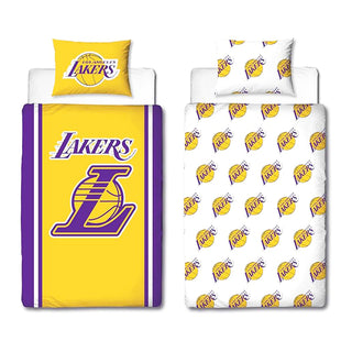 NBA Reversible Duvet Set - Los Angeles Lakers Design - Single and Double