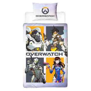 Overwatch Reversible Duvet Set - Eat Sleep Character Design - Single and Double