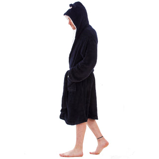 Keanu Mens Dressing Gown - Gorilla Head Design - 100% Fleece Polyester - Adults