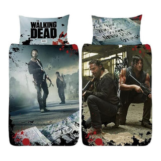 The Walking Dead Reversible Duvet Set - Rick Grimes & Daryl Dixon Design - Single