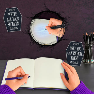Wednesday Secret Reveal A5 Journal & UV Pen Set – Purple