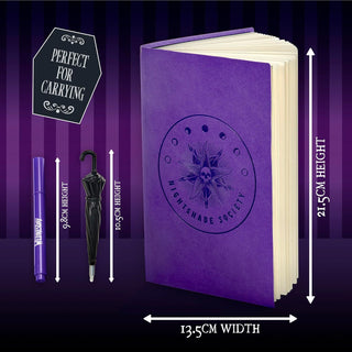 Wednesday Secret Reveal A5 Journal & UV Pen Set – Purple