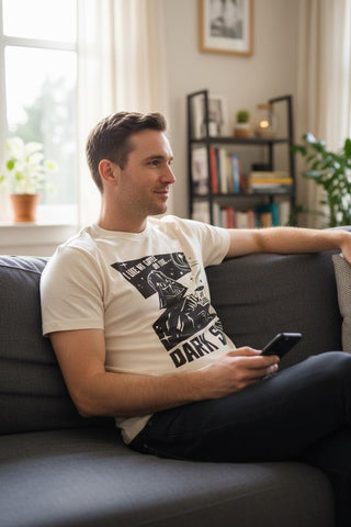 Men’s Star Wars Dark Side Coffee Graphic T-Shirt Perfect For Father Day Or Dad Gifts