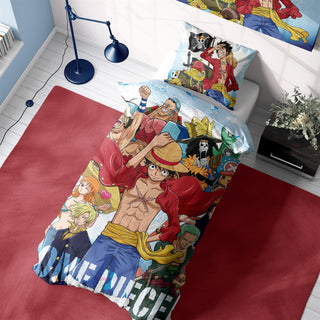 One Piece Reversible Duvet Set - Squad Design - Single