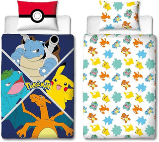 Pokemon Reversible Duvet Set - Master Design - Single