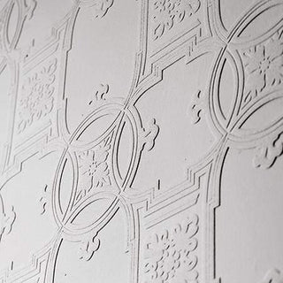 Anaglypta Early Victorian White Wallpaper RD01600 – Classic Textured Wallcovering