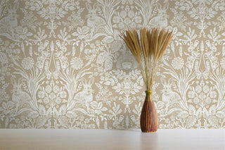 Holden Decor Harlen Woodland Beige Wallpaper 13559 – Woodland Botanical Design – 10m Roll