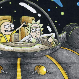 Rick and Morty Towel - UFO Design - 100% Cotton - 140 x 70cm
