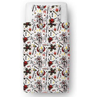 Stranger Things Reversible Duvet Set - Hellfire Club Design - Single