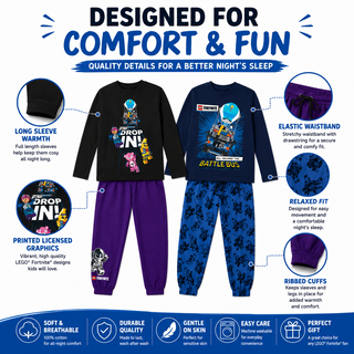 LEGO Fortnite Boys Pyjamas Pack of 2