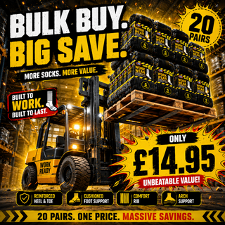 The Ultimate Work Sock Bundle – Reinforced, Cushioned, Unbeatable Value