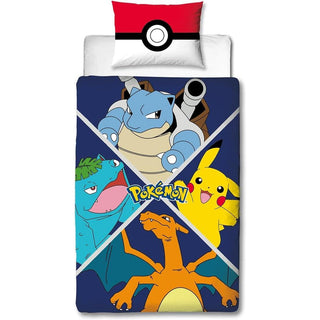 Pokemon Reversible Duvet Set - Master Design - Single