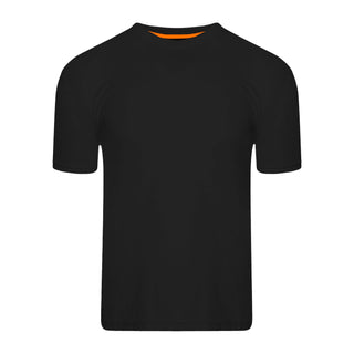 Keanu Mens 5 Pack Plain T-Shirts  - Black - 100% Cotton