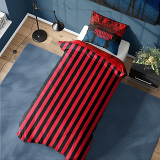 Stranger Things Reversible Duvet Set - The Upside Down Design - Single