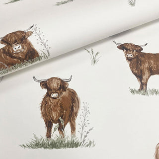 Muriva Angus Highland Cow Wallpaper 165532 – Country Animal Design – 10m Roll