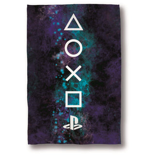 Playstation Fleece Blanket - Nebula Design - 100% Polyester - 100 x 150cm