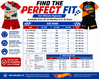 Hot Wheels Boys Short Pyjamas Pack of 2