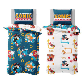Sonic Reversible Duvet Set - Rings Design - Single and Double