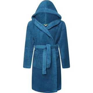 Keanu Kids Bath Robe - Aquamarine Design - 100% Cotton - Ages 7-13 Years