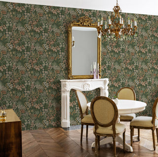 Holden Decor Everbloom Emerald Green Wallpaper 13900 – Botanical Floral Design – 10m Roll
