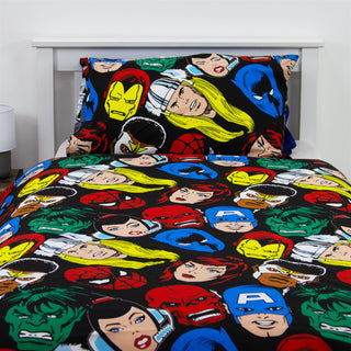 Marvel Reversible Duvet Set - Avengers Design - Single