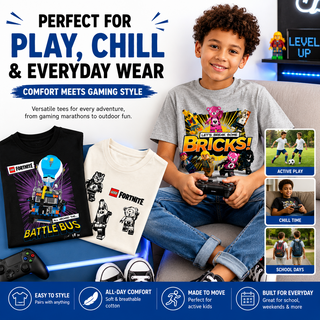 LEGO Fortnite Boys T-Shirt 3 Pack - Image 4