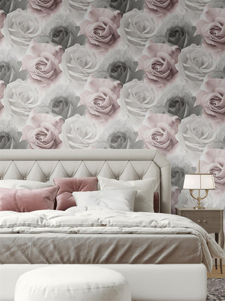 Muriva Rhoda Rose Pink Wallpaper 203501 – Floral Decorative Wallcovering