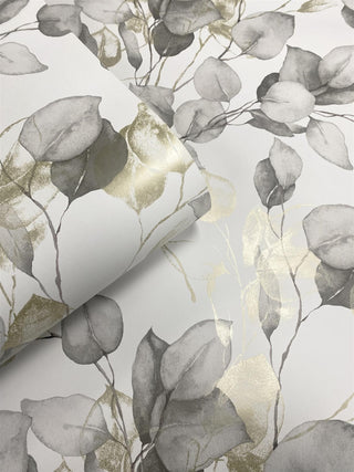 Muriva Eucalyptus Natural Wallpaper 210503 – Elegant Botanical Leaf Design 10m Roll