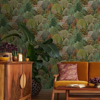 Holden Decor Tree Tapestry Green Wallpaper 13690 – Elegant Botanical Design – 10m Roll