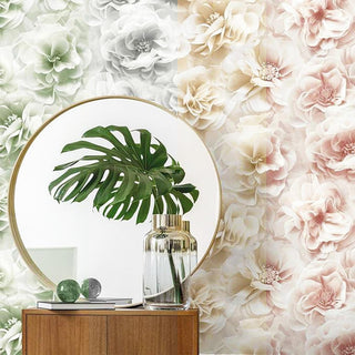 Debona Bloom Floral 3D Effect Natural Wallpaper