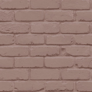 Fine Decor Painted Brick Pink and Sage Wallpaper - 10m x 53cm Wide