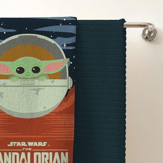 Star Wars (The Mandalorian) Towel - Baby Yoda Design - 100% Cotton - 140 x 70cm