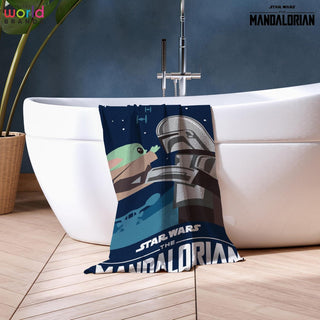 Star Wars (The Mandalorian) Towel - I've Been Looking for You Design - 100% Cotton - 140 x 70cm