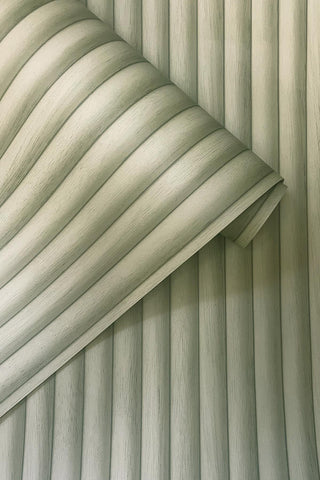 Holden Decor Bevel Slat Sage Wallpaper 13830 – Modern Slat Panel Design – 10m Roll