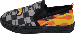 Hot Wheels Kids Checkered Flame Slippers – UK Sizes 7-13