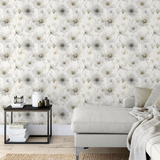 Muriva Lissa Flowers Cream Wallpaper 215503 – Floral Decorative Wallcovering