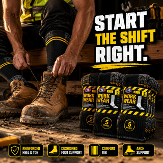 The Ultimate Work Sock Bundle – Reinforced, Cushioned, Unbeatable Value