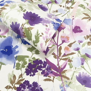 Muriva Countryside Floral Pink & Blue Wallpaper 206541 – Charming Floral Design – 10m Roll
