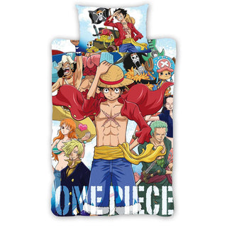 One Piece Reversible Duvet Set - Squad Design - Single