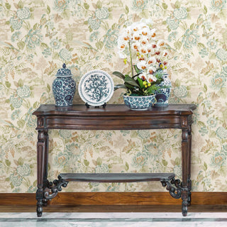 Holden Decor Eastern Horizons Scenic Birds Trail Wallpaper - Green/Cream - 10m x 53cm Wide