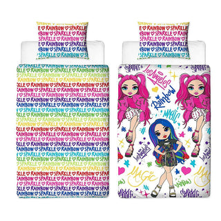 Rainbow High Reversible Duvet Set - Glow Design - Single