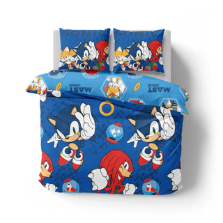 Sonic Reversible Duvet Set - Team Design - Single and Double